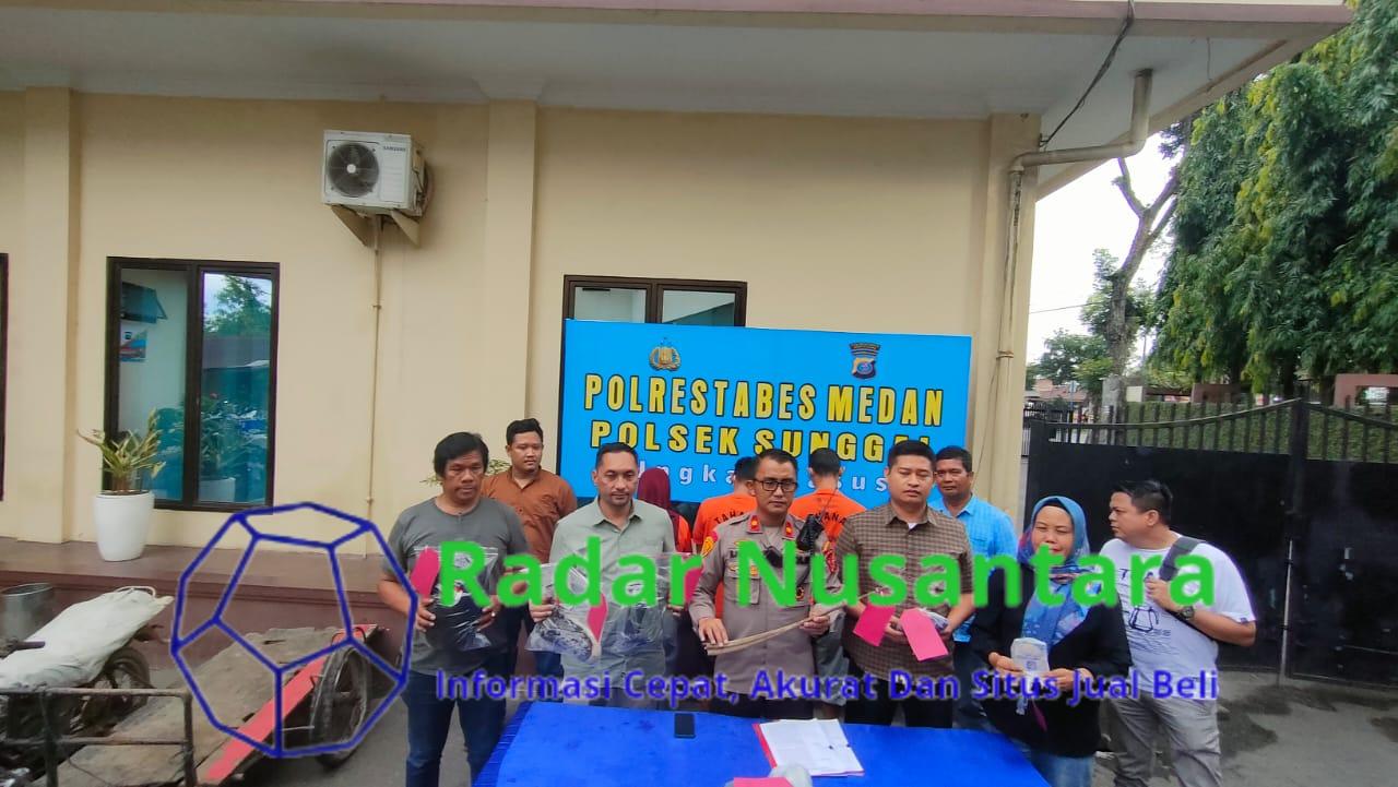 Tiga Pria Diduga Pelaku Pembunuhan Tukang Parkir Ditangkap Polsek Sunggal, Begini Motifnya