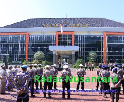 Wakapolres Gresik Ingatkan Dampak Bencana Musim Kemarau Panjang dalam Apel Pagi