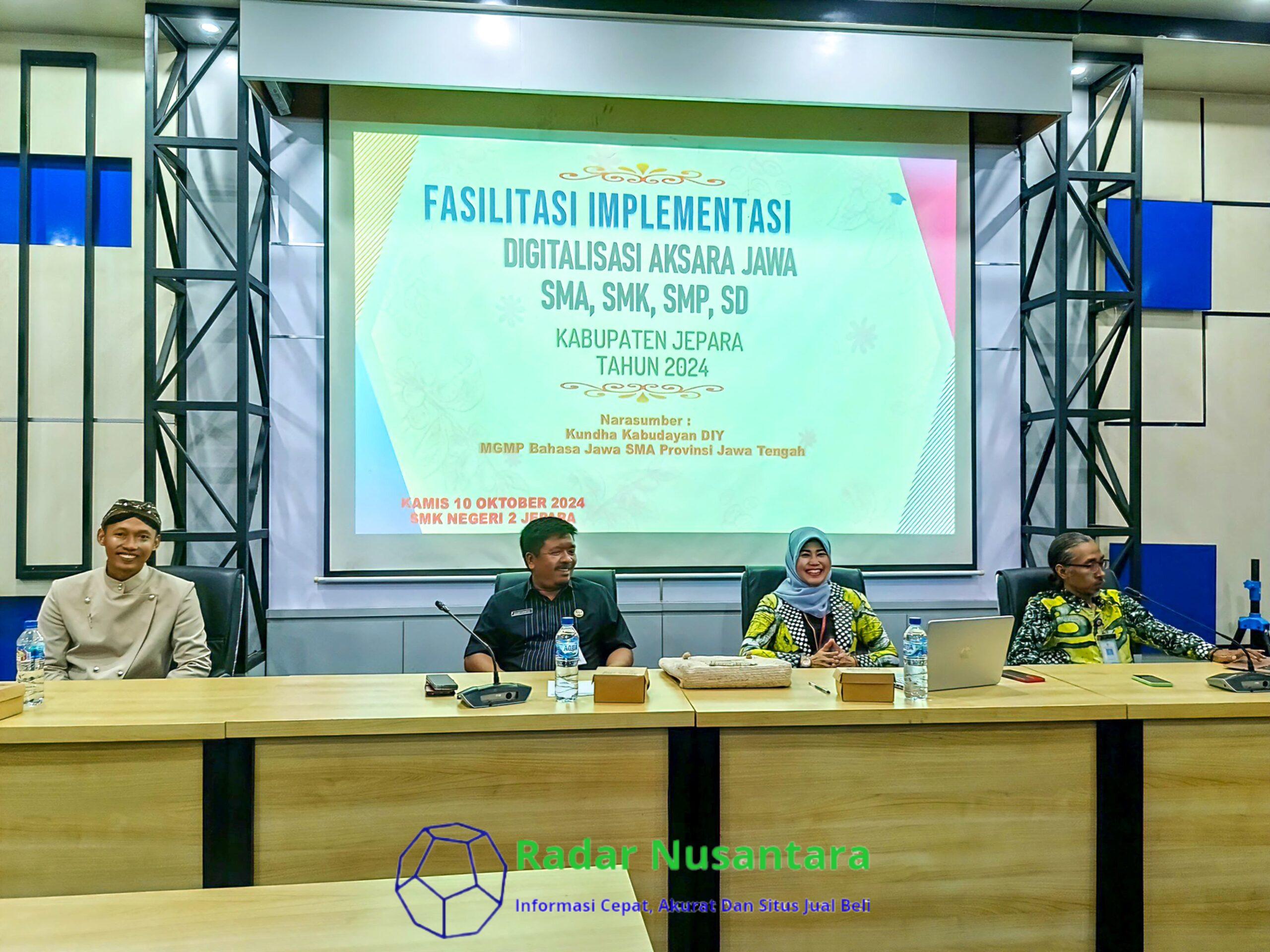 Fasilitasi Digitalisasi Aksara Jawa Bagi Guru Bahasa Jawa SMA, SMK, SMP Dan SD Kabupaten Jepara