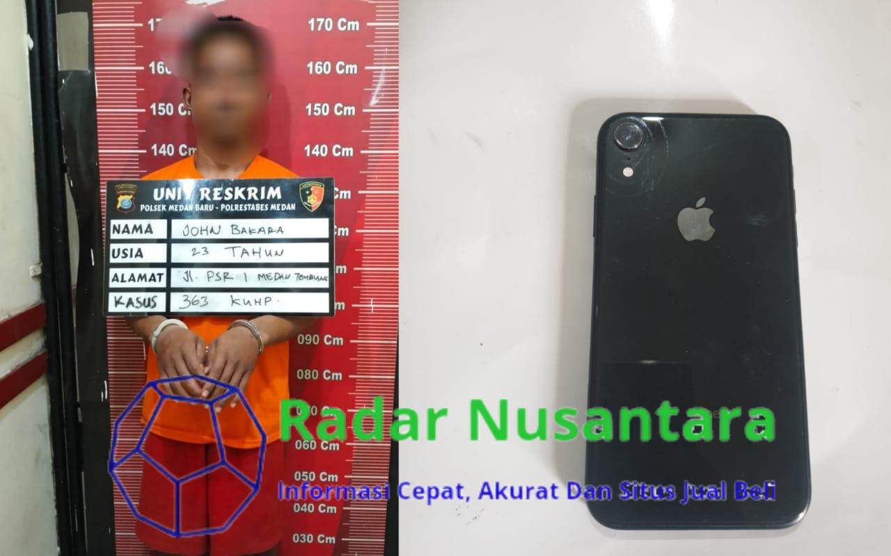 Reskrim Polsek Medan Baru Amankan Perampok Handphone-Sepeda Motor Bersajam