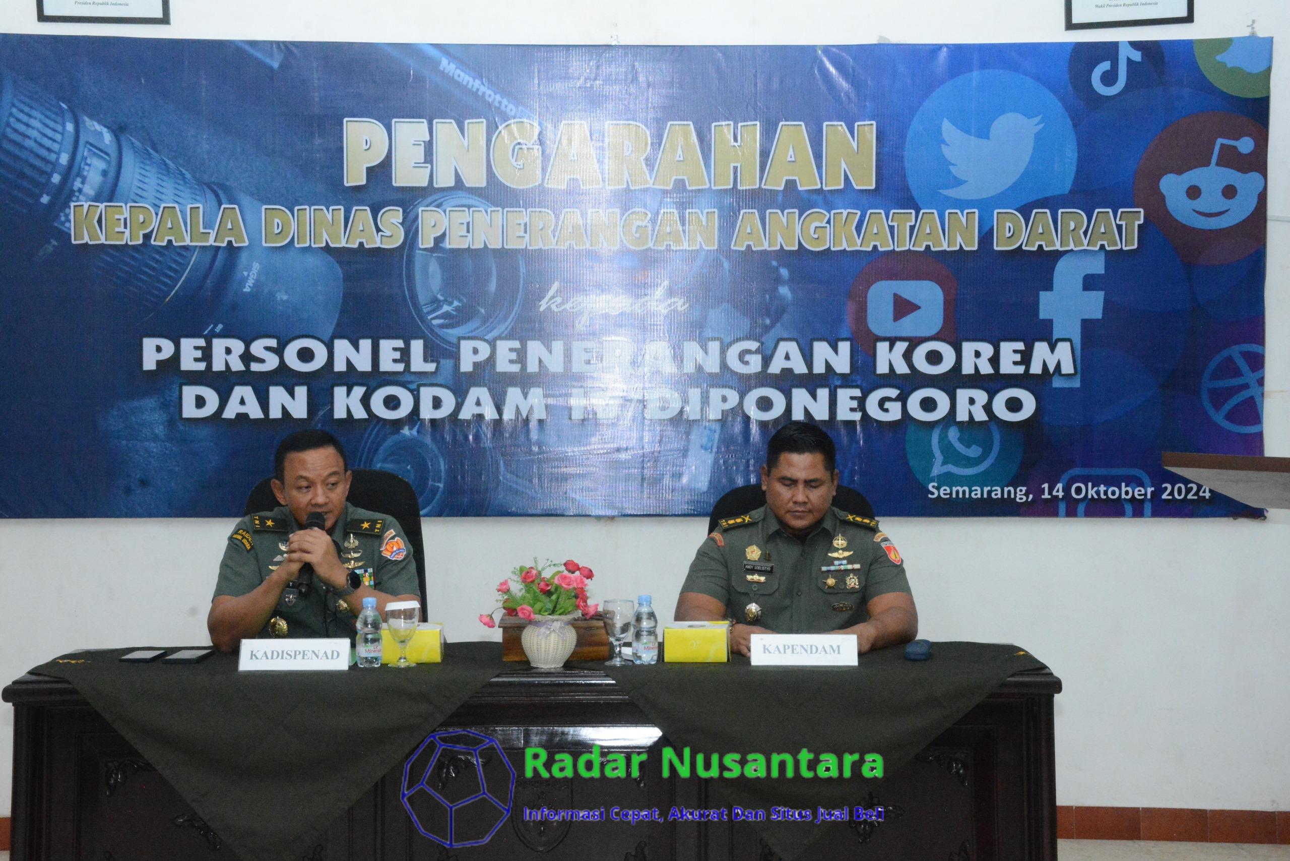 Kadispenad : Jaga Kekompakan dan Bekerjalah dengan Hati!