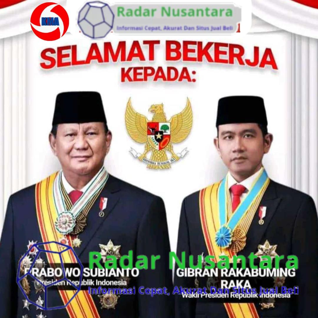 Prabowo Subianto dan Gibran Rakabuming Raka Resmi Jadi Presiden dan Wakil Presiden RI 2024-2029