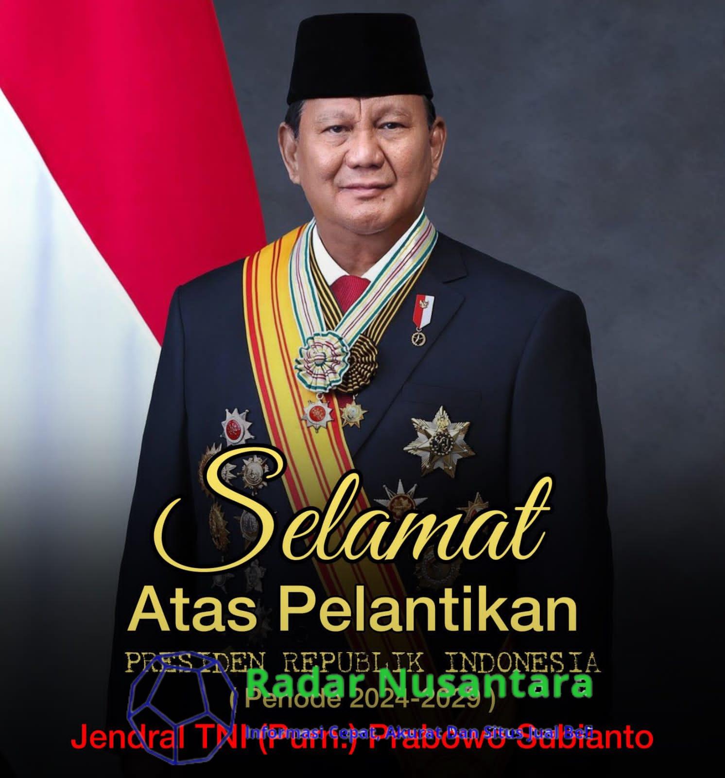 Pelantikan Prabowo Subianto Sebagai Presiden Ri 2024-2029 Di Gedung Mpr