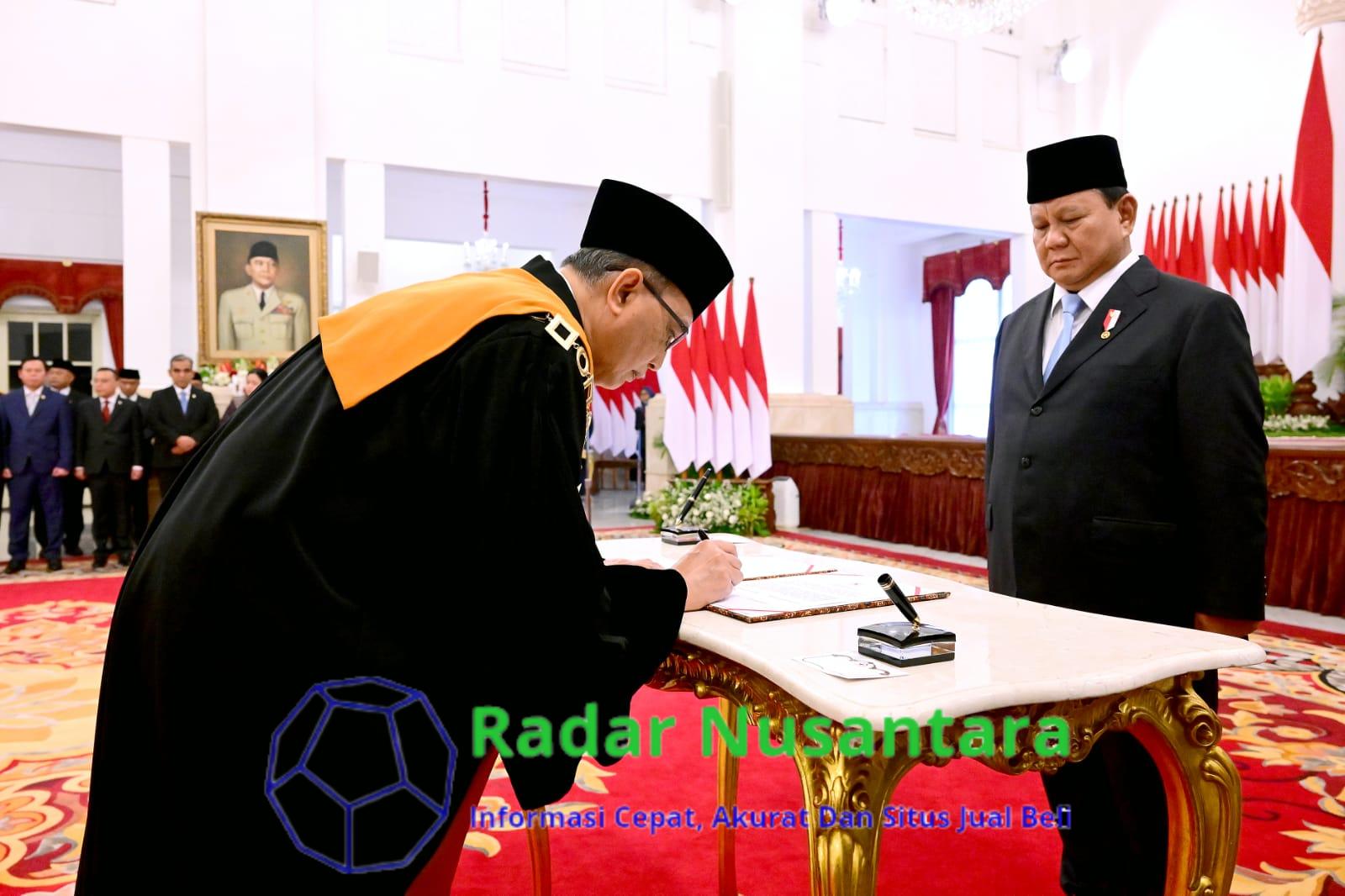 Prof. Dr. H. Sunarto, S.H., M.H Resmi Menjadi Ketua Mahkamah Agunh RI