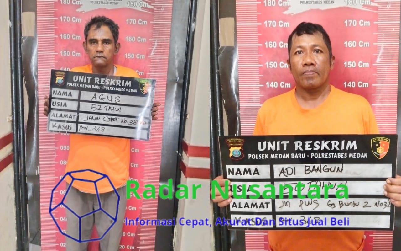 Unit Reskrim Polsek Medan Baru Amankan Dua Pelaku Pemerasan