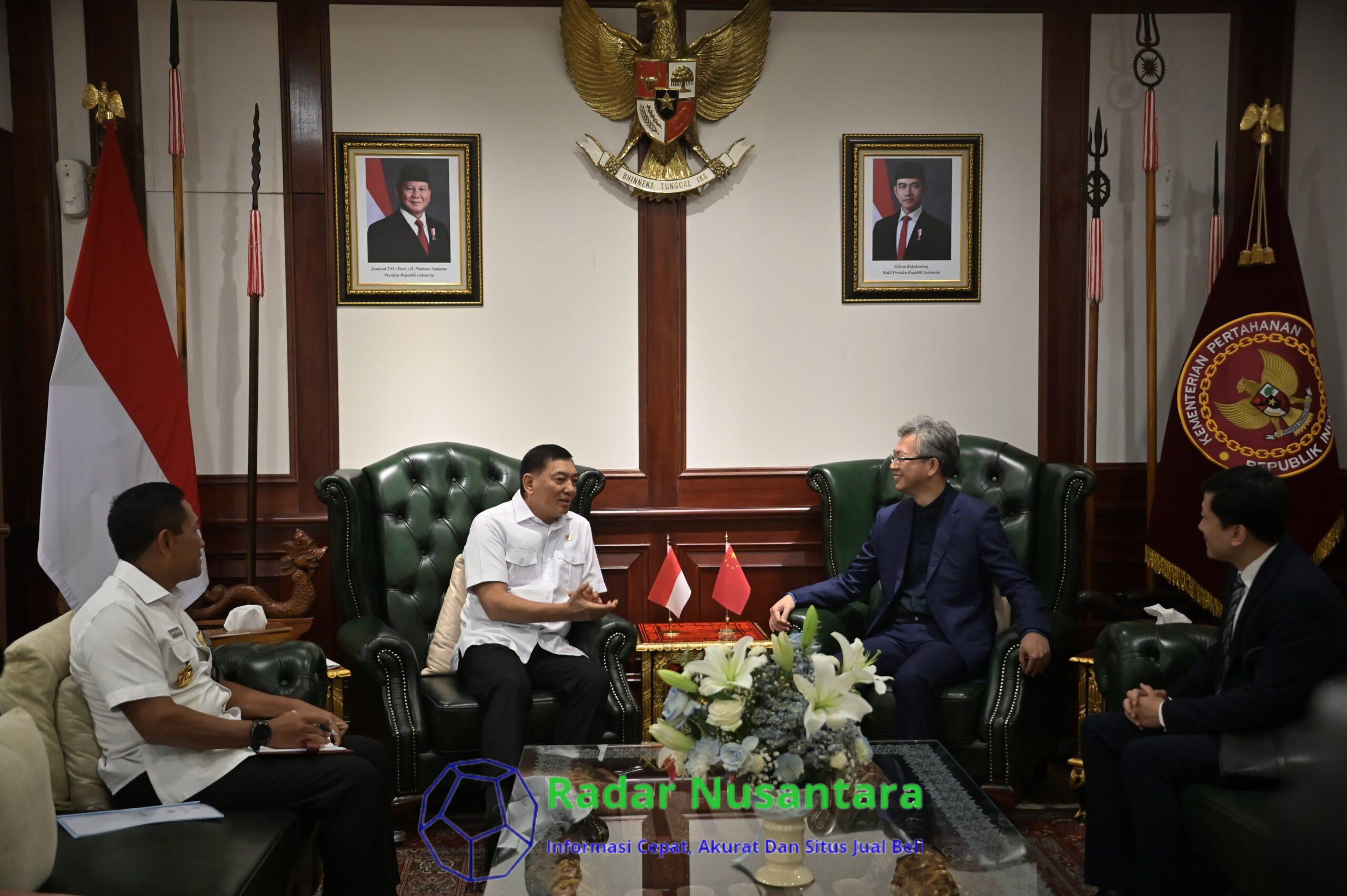 Menhan Sjafrie Menerima Dubes China Wang, Sepakati Peningkatan Hubungan Bilateral