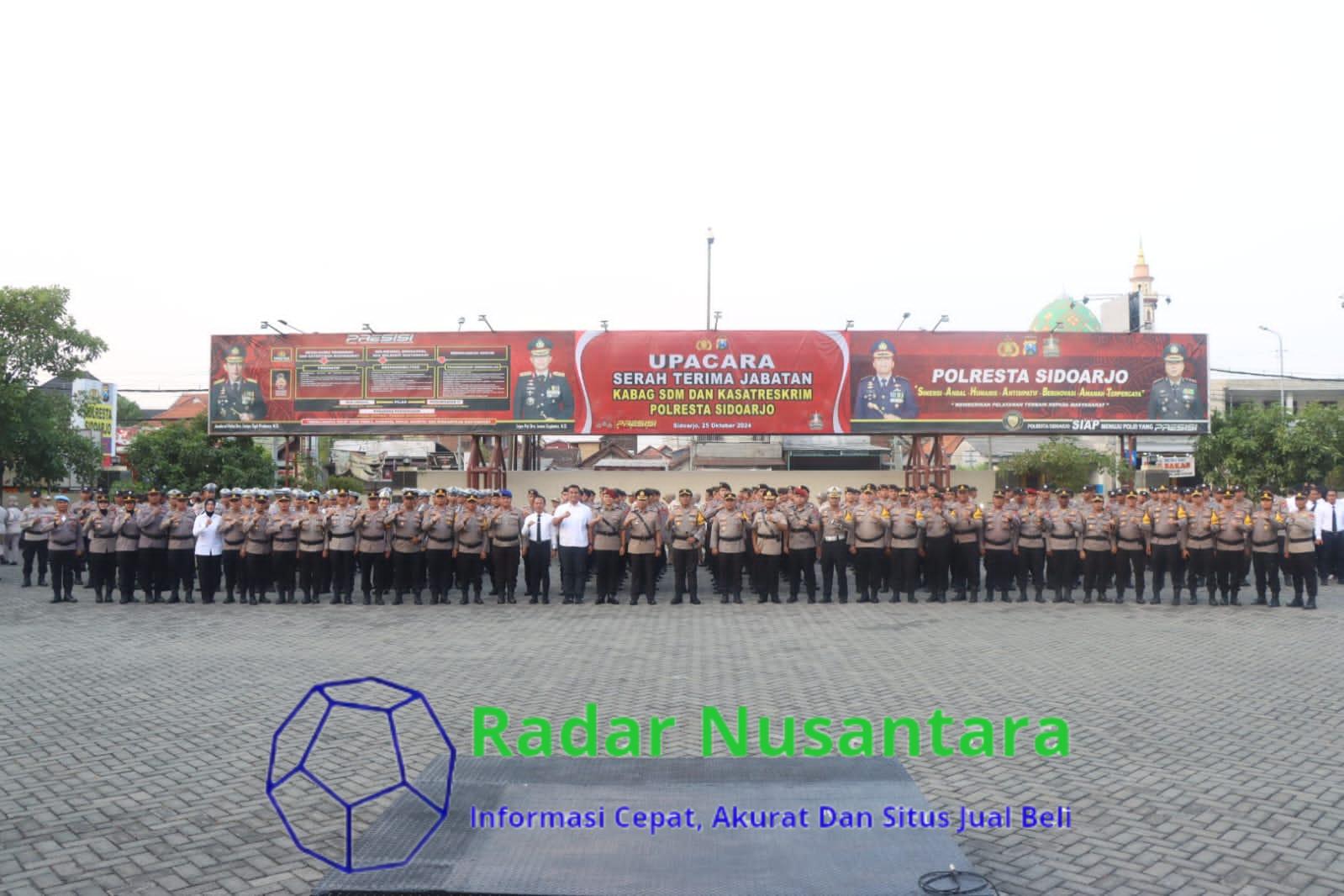 Kabag SDM dan Kasat Reskrim Polresta Sidoarjo Berganti