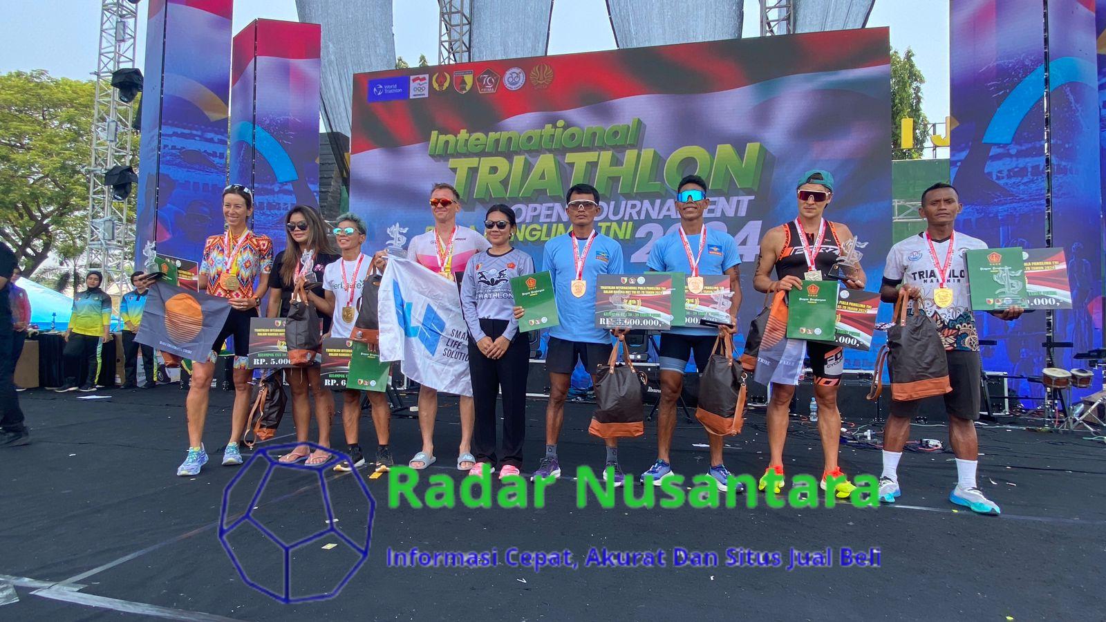 Atlet Satkopaska Koarmada II Raih Prestasi di Lomba Triathlon Internasional Piala Panglima TNI