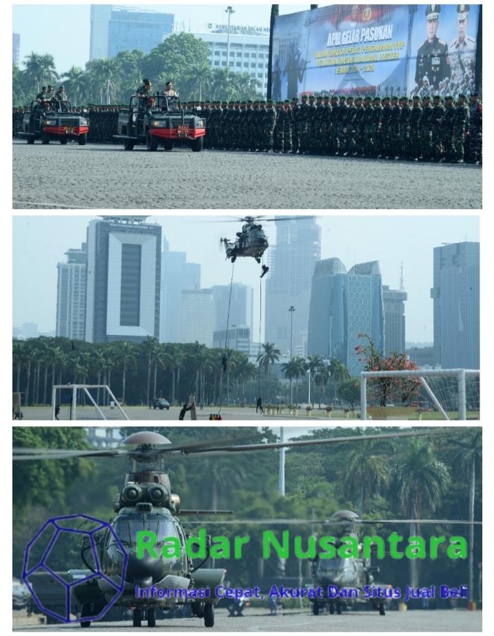 Pangkoopsud I selaku Dansatgas Udara Turut Hadiri Apel Gelar Pasukan Ops Pam VVIP Pelantikan Presiden dan Wakil Presiden RI