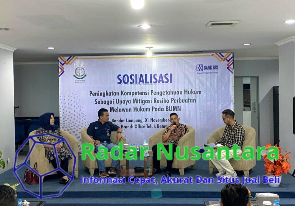 JPN Kejari Bandar Lampung Lakukan Mitigasi Resiko Perbuatan Melawan Hukum Pada PT. BRI Branch Office Teluk Betung