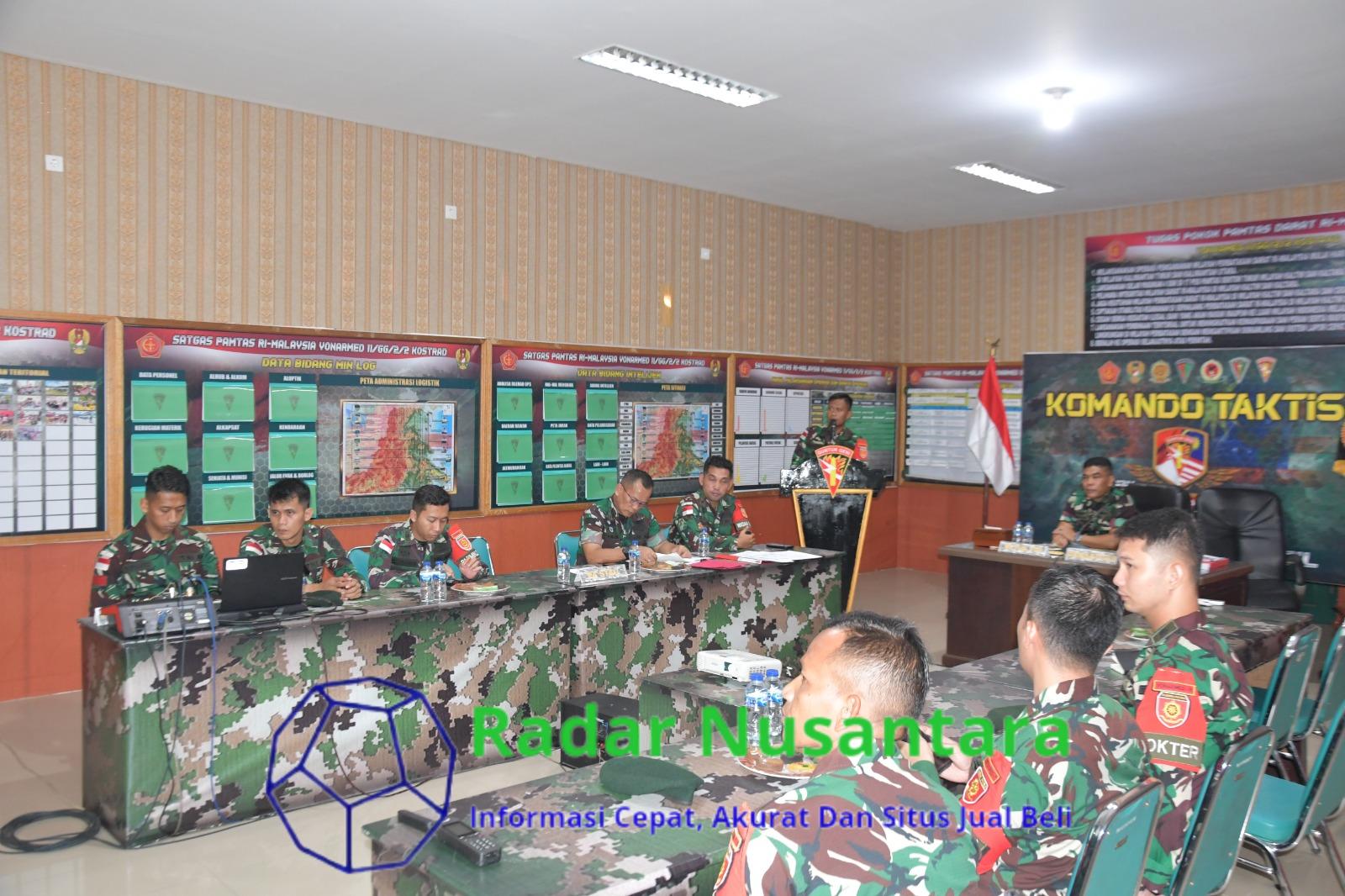 Tim Wasev Ster TNI Datangi Satgas Pamtas Yonarmed 11 Kostrad di Pos Kotis