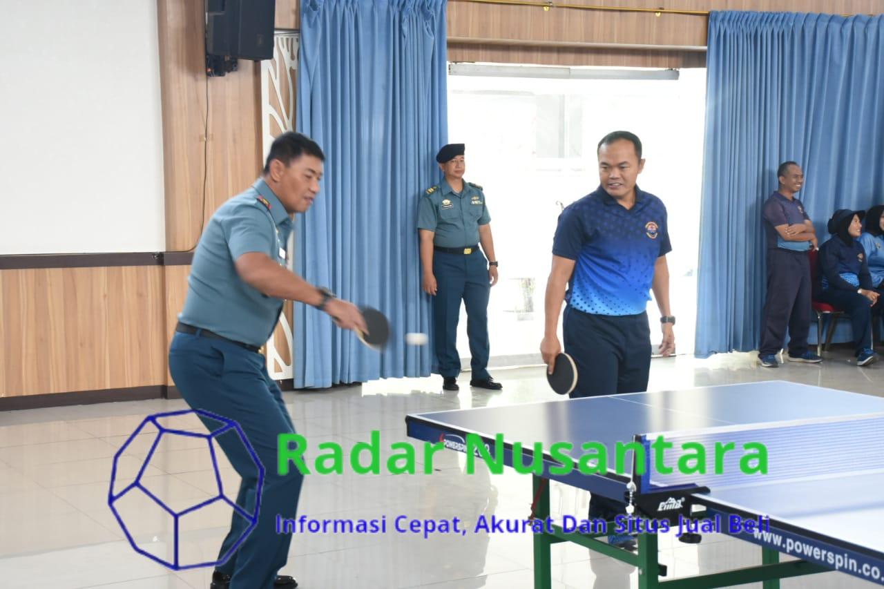 Sambut HUT Ke-75 Tahun 2024, Lantamal V Adakan Lomba Tenis Meja