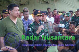 Panglima TNI Tinjau Lokasi Terdampak Erupsi Gunung Lewotobi Laki-Laki di NTT