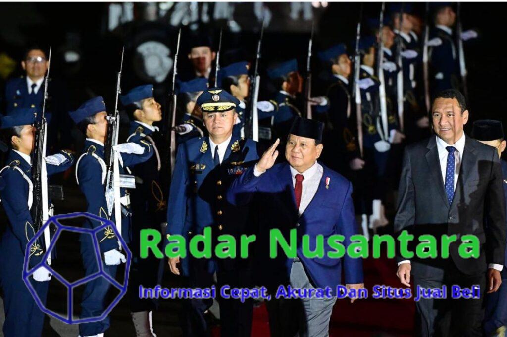 Kedatangan Presiden Prabowo Subianto di Peru Disambut Oleh Menteri Pertanian Peru