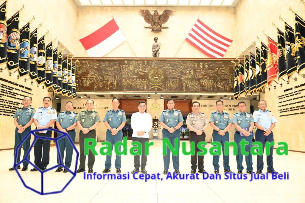 Jalin Silaturahmi dan Sinergitas, Kasal Terima Kunjungan Kerja Gubernur Lemhamnas di Mabesal