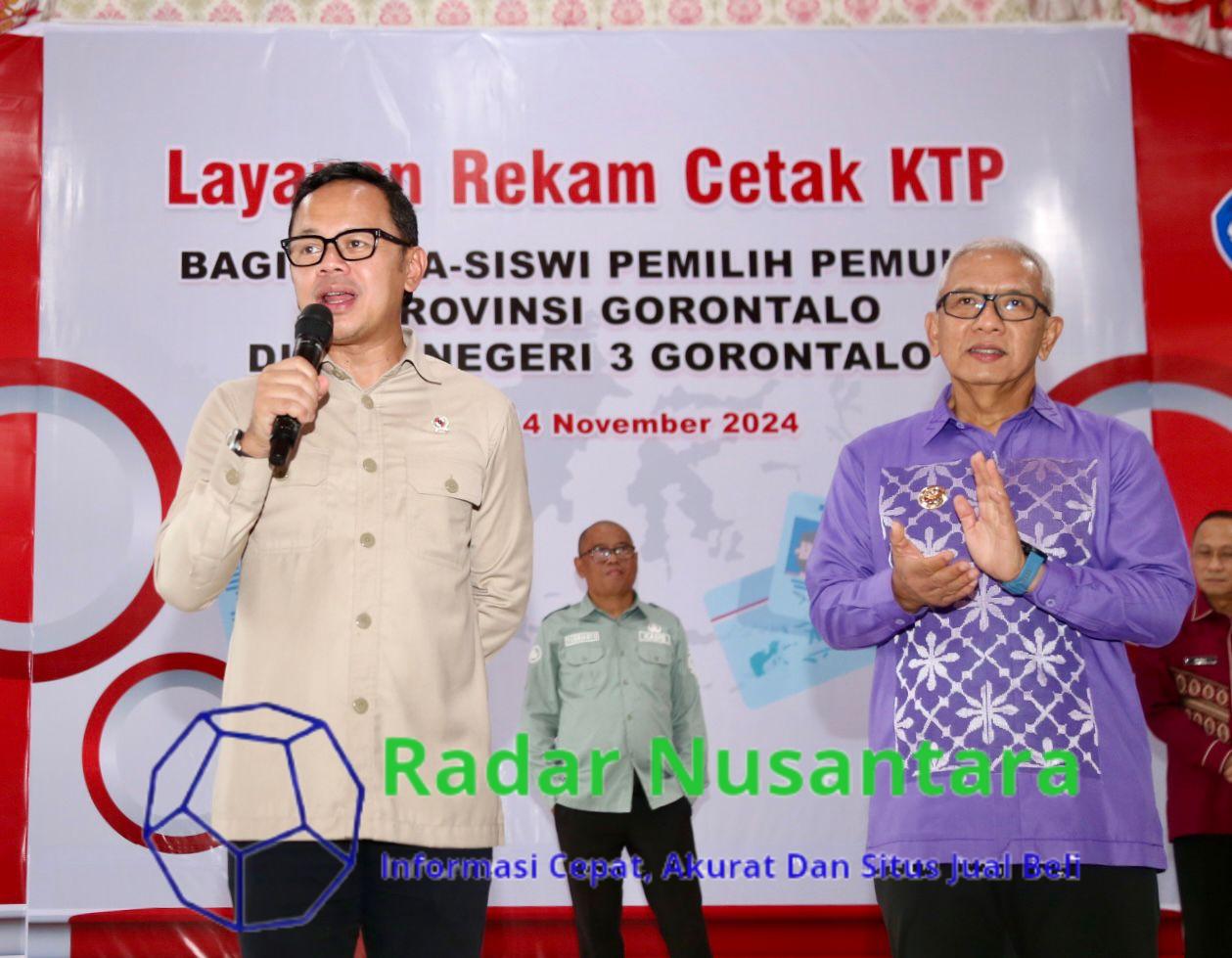 Wamendagri Bima Arya Apresiasi Capaian Rekam KTP-el di Gorontalo Sentuh Angka 99,27 Persen