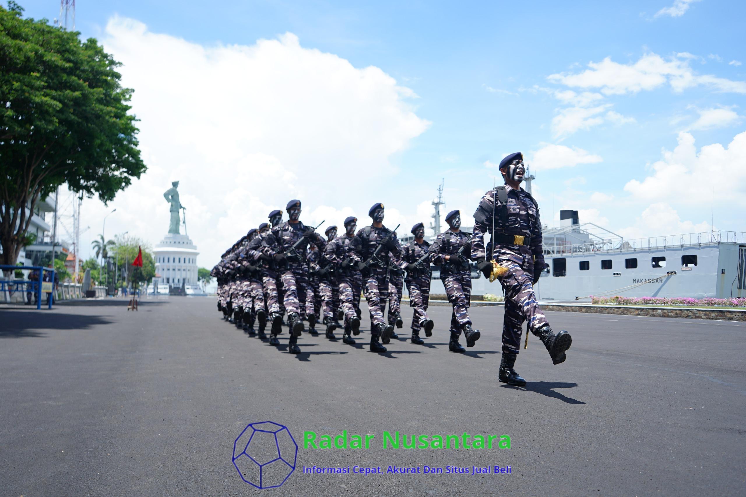Hari Kedua Lomba Binsat Koarmada II Peserta Adu Kekompakan Melalui PBB dan Defile