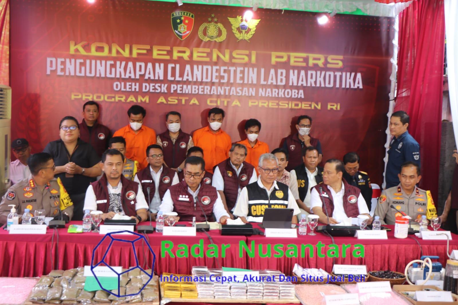 Polri Bongkar Jaringan Clandestine Lab Narkoba Senilai Rp 1,5 Triliun di Bali