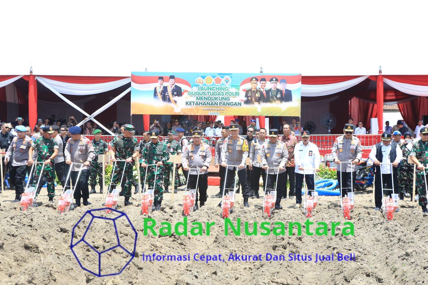 Dukung Program Swasembada Pangan, Kapolri-Panglima TNI Luncurkan Gugus Tugas Polri