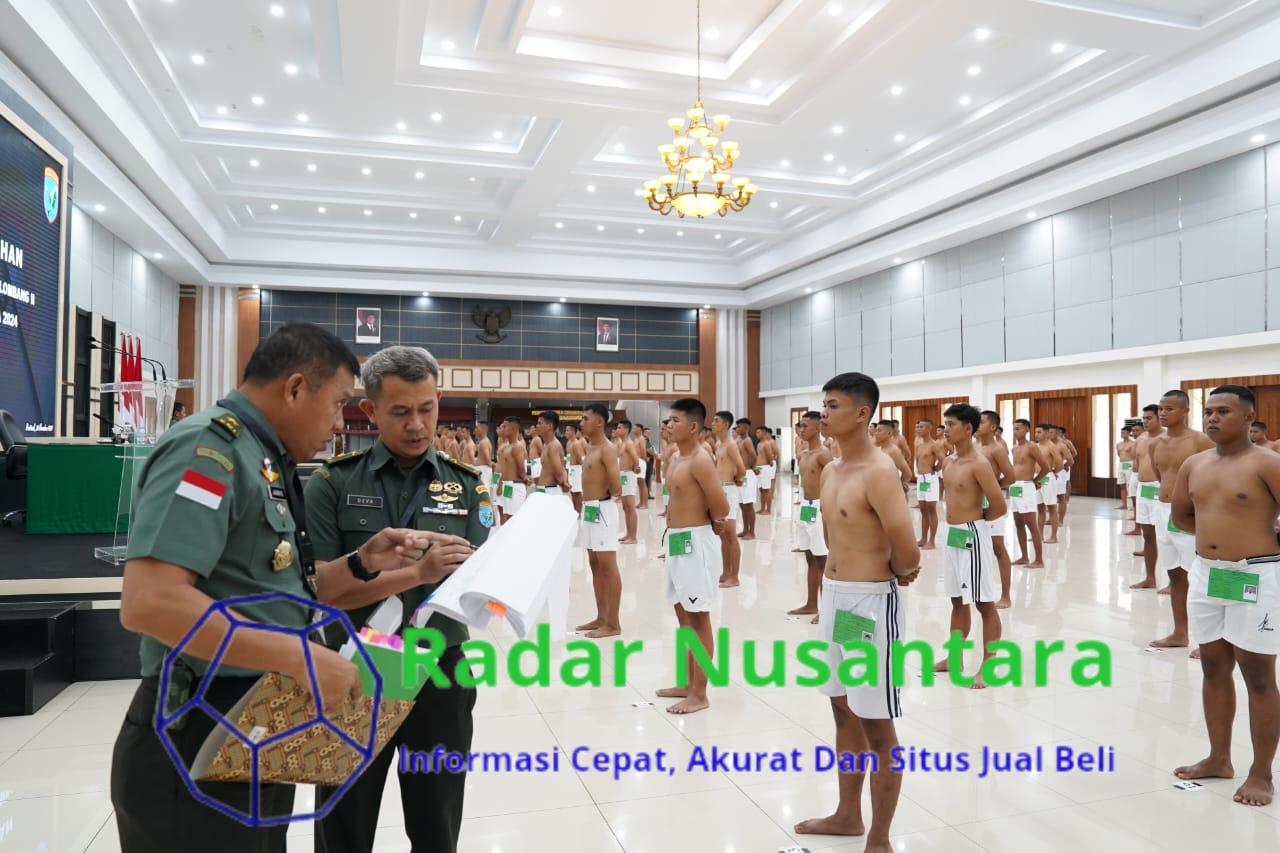 Pangdam XII/Tpr Pimpin Sidang Parade Caba PK TNI AD