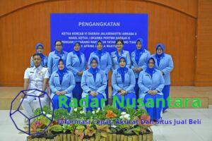Ketua Daerah Jalasenastri Armada II Kukuhkan Ny. Afrina Wahyudi Sebagai Ketua Korcab VI