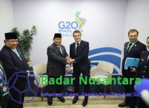 Presiden Prabowo Bertemu Presiden Prancis Emmanuel Macron di Sela-Sela KTT G20