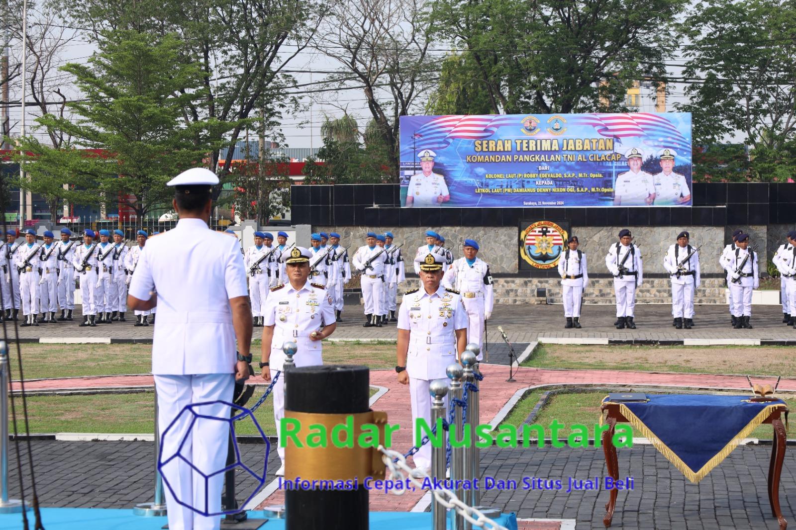 Komandan Lantamal V Pimpin Serah Terima Jabatan Danlanal Cilacap