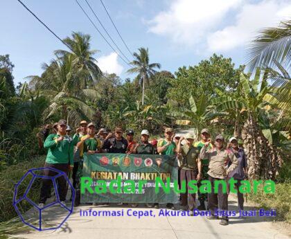 Wujudkan Lingkungan Bersih dan Tertata, Satgas Pamtas Yonarmed 11 Kostrad Gelar Karya Bakti