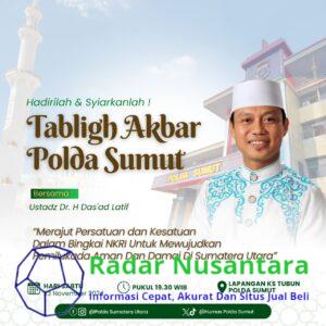 Tabligh Akbar Polda Sumut: Merajut Persatuan dan Kesatuan untuk Pemilukada Aman dan Damai