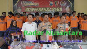 Polresta Sidoarjo Ungkap 53 Kasus Perjudian dan Ringkus 56 Tersangka