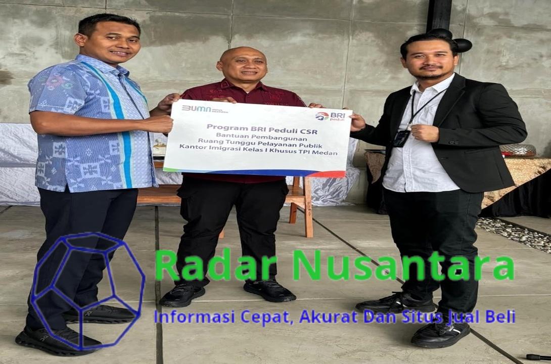 BRI Cabang Medan Gatot Subroto Salurkan CSR Kepada Imigrasi Kelas I Khusus TPI Medan
