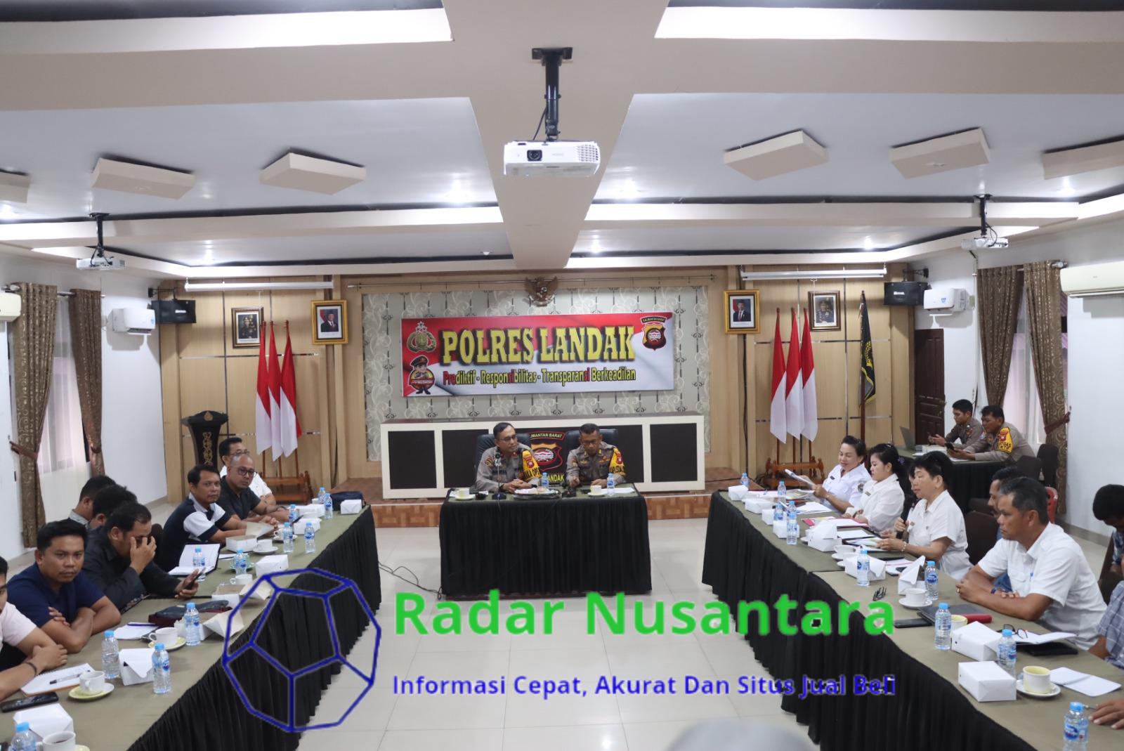 Kapolres Landak Gelar Rapat Lanjutan Validasi Data Lahan Program Ketahanan Pangan