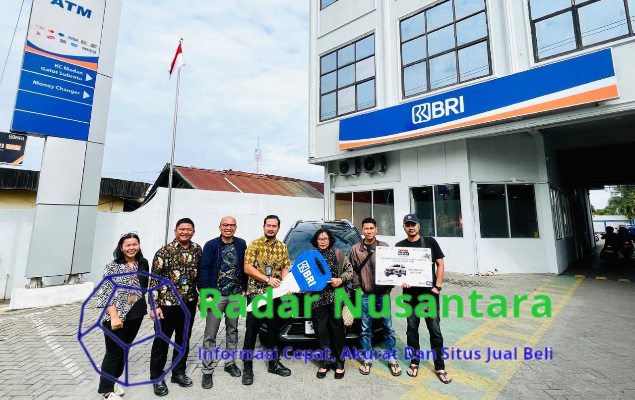 BRI Kanca Medan Gatot Subroto Serahkan Grand Prize Mobil Honda BRV Kepada Nasabah Beruntung di PHS Semester I 2024