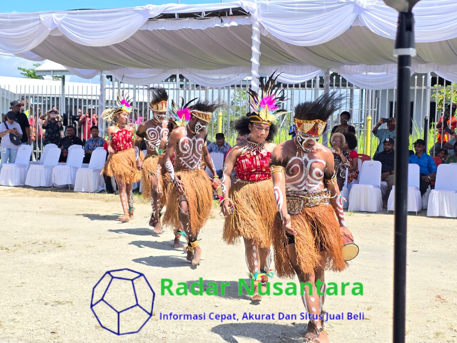 Satgas Pamtas Yonif 131/BRS Bersama Instansi Terkait Turut Sukseskan Kelancaran Pelaksanaan Border Trade Fair di Perbatasan RI - PNG