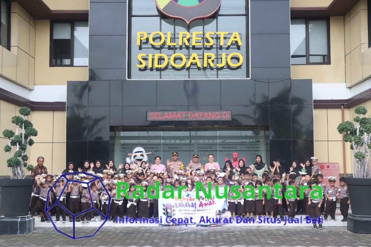 Gebyar Polisi Sahabat Anak Ala Polresta Sidoarjo Edukasi Tertib Lalu Lintas Sejak Dini