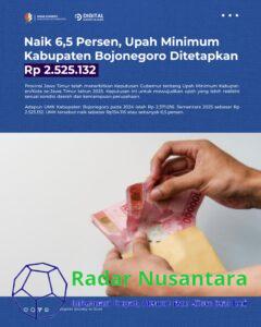 Naik 6,5 Persen, Upah Minimum Kabupaten Bojonegoro Ditetapkan Rp 2.525.132