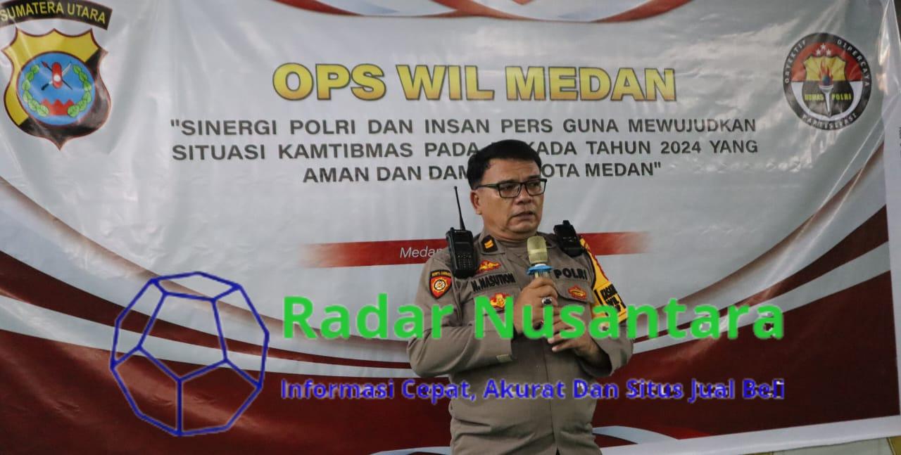 Humas Polrestabes Medan Wujudkan Sinergi Polri dan Insan Pers Pilkada 2024 yang Aman dan Damai di Kota Medan