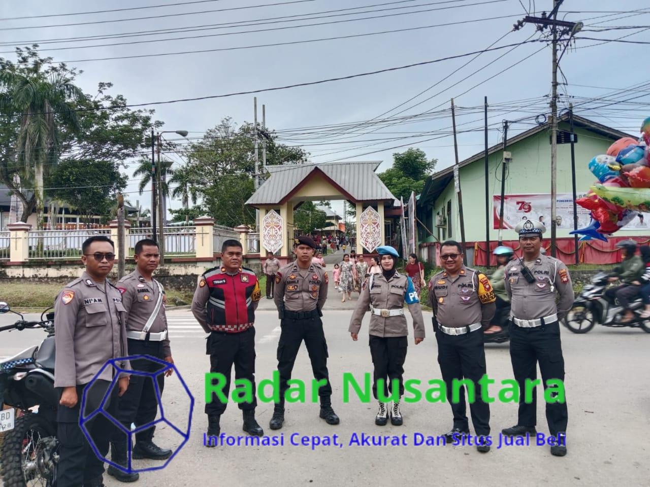 Sinergi Tni, Polri dan Banser Serta Dishub Jaga Keamanan Ibadah Digereja Berjalan Aman Dan Kondusif