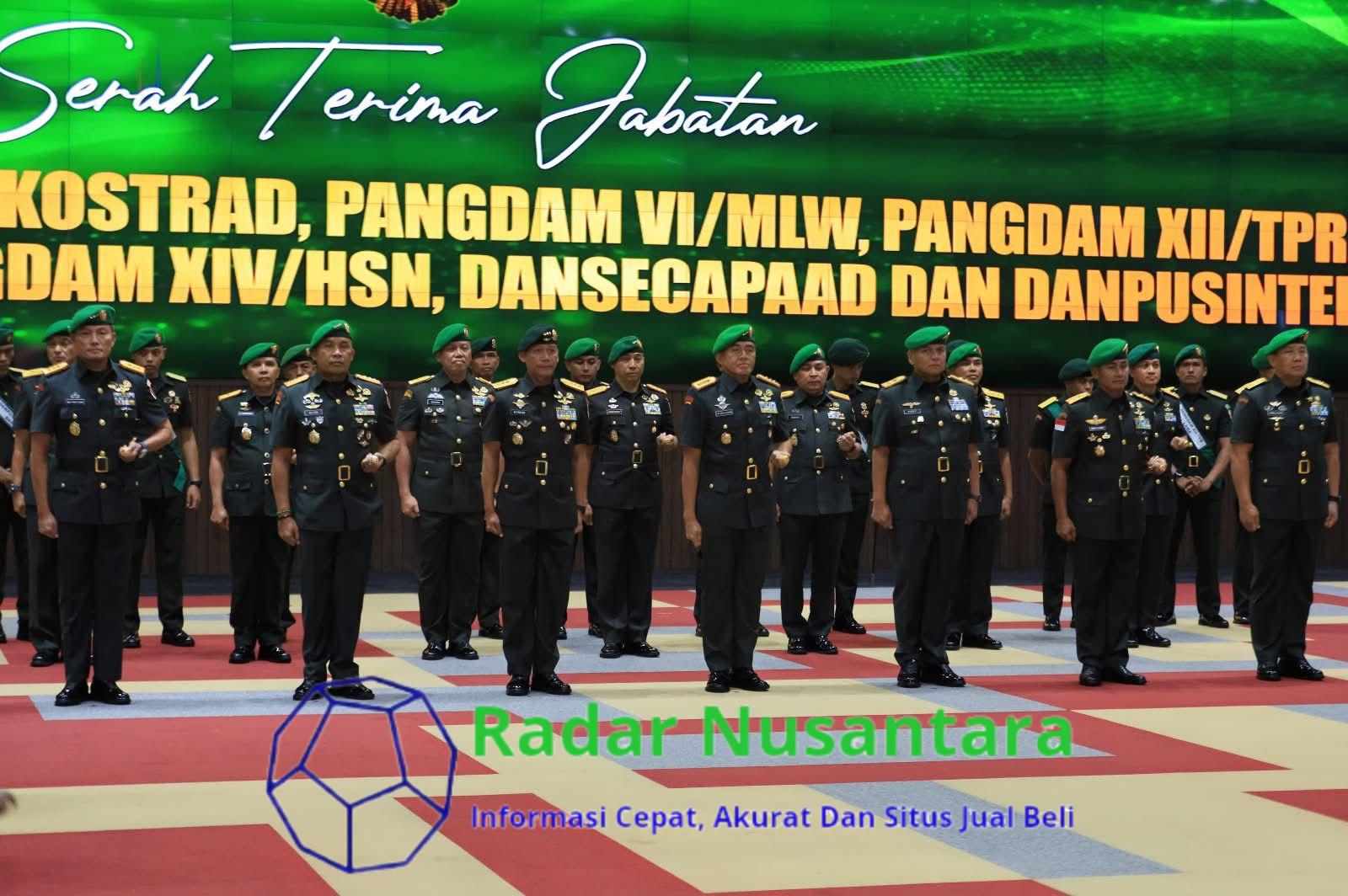 Letjen TNI Mohammad Fadjar Resmi Jabat Pangkostrad