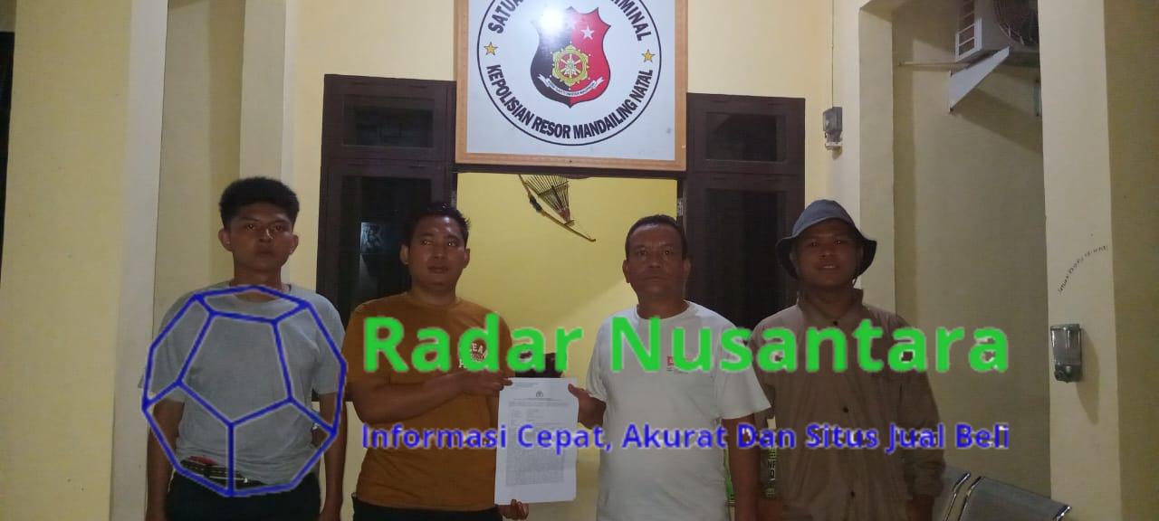 Akhirnya, buntut Pengancaman Bos PETI Kotanopan Resmi di Laporkan ke Polres Mandailing Natal