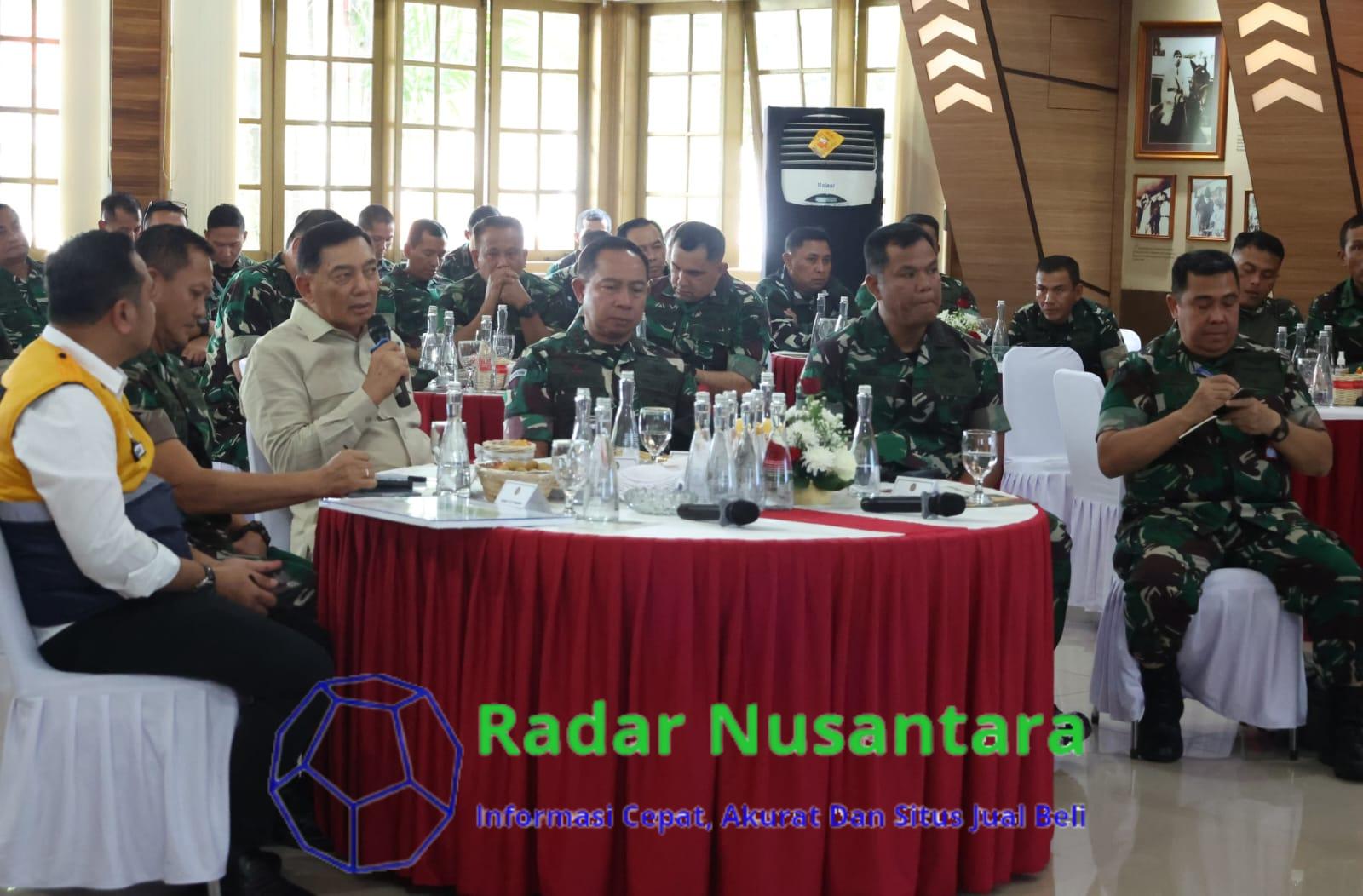 Wakasad Dampingi Menhan RI Tinjau Rencana Pembangunan Fasilitas Latihan Tempur Multidimensi Pusdikpassus