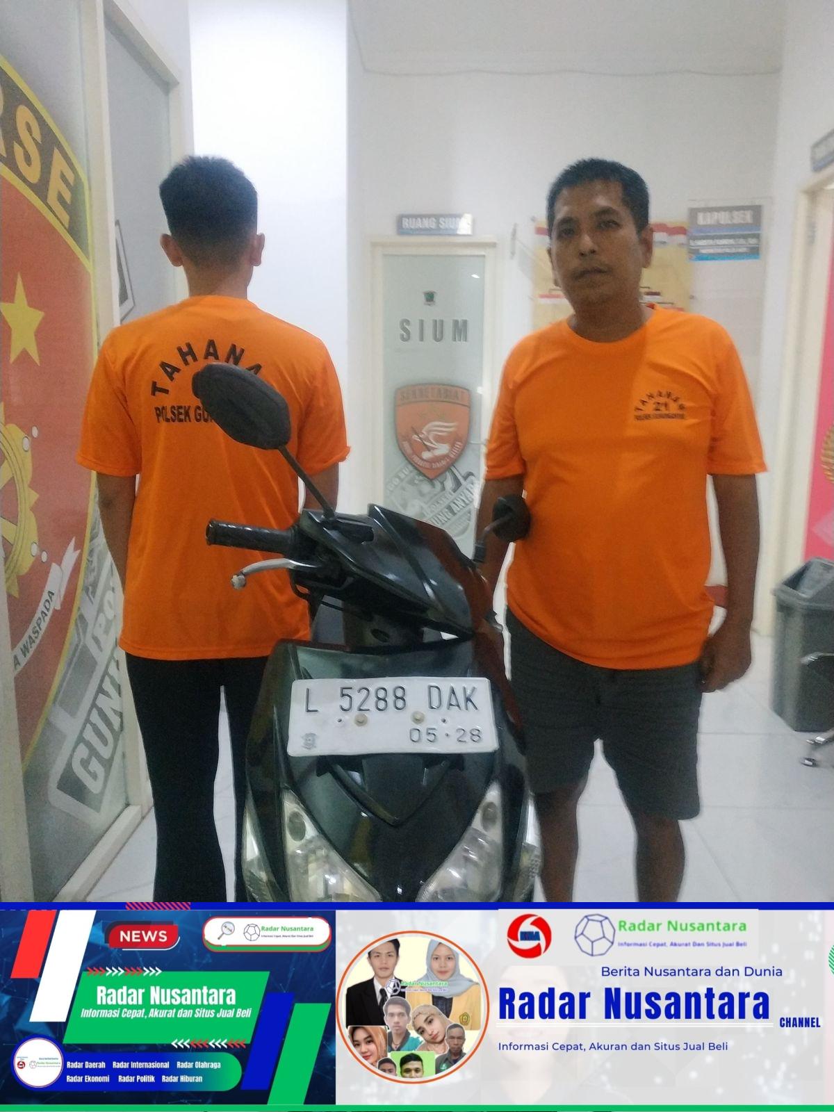 Ayah dan Anak Kompak Curi Motor, Keduanya Ditangkap Polsek Gunung Anyar