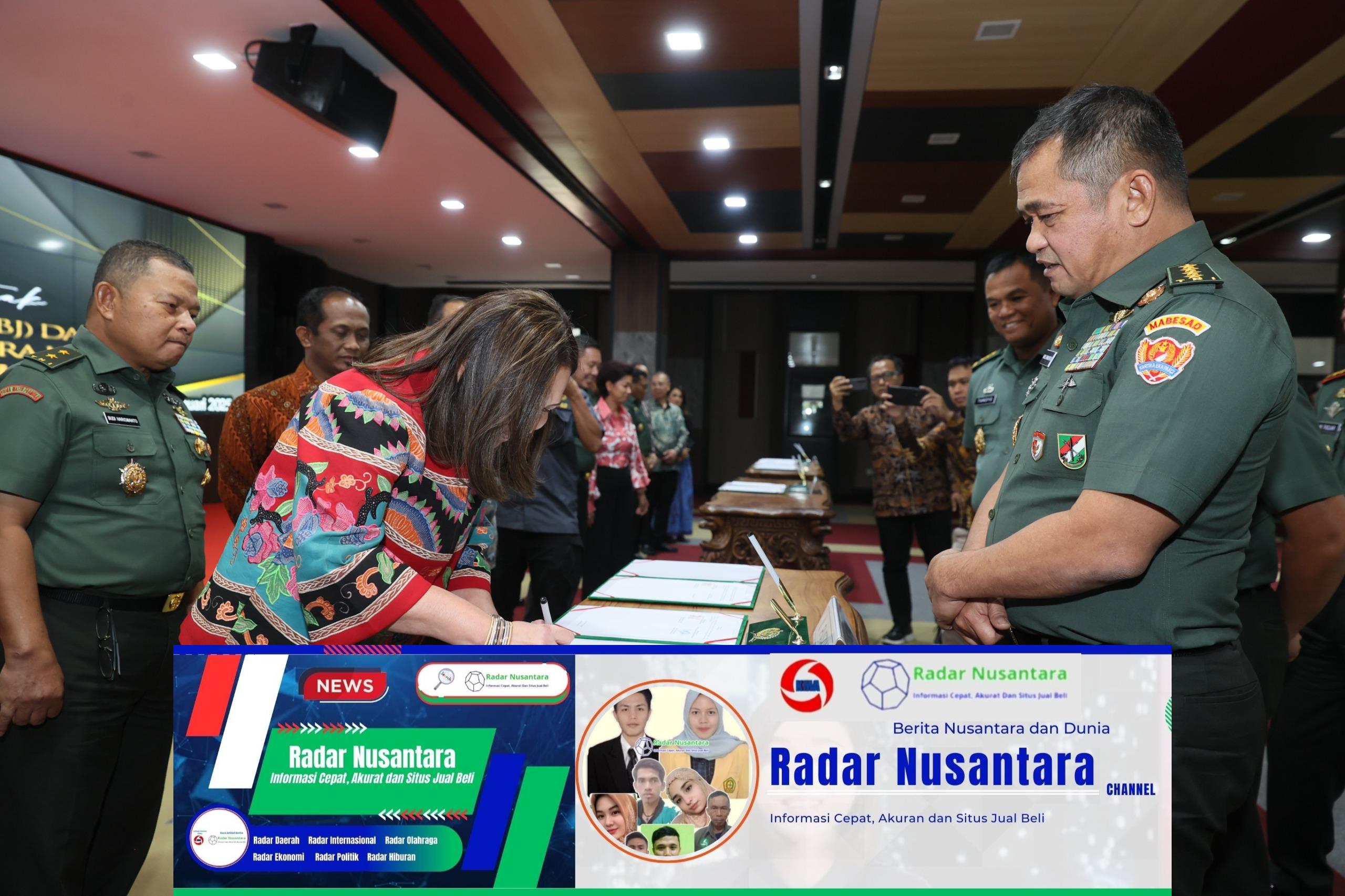 Kasad Launching Penandatanganan Kontrak Pengadaan Barang Dan Jasa TNI AD TA 2025