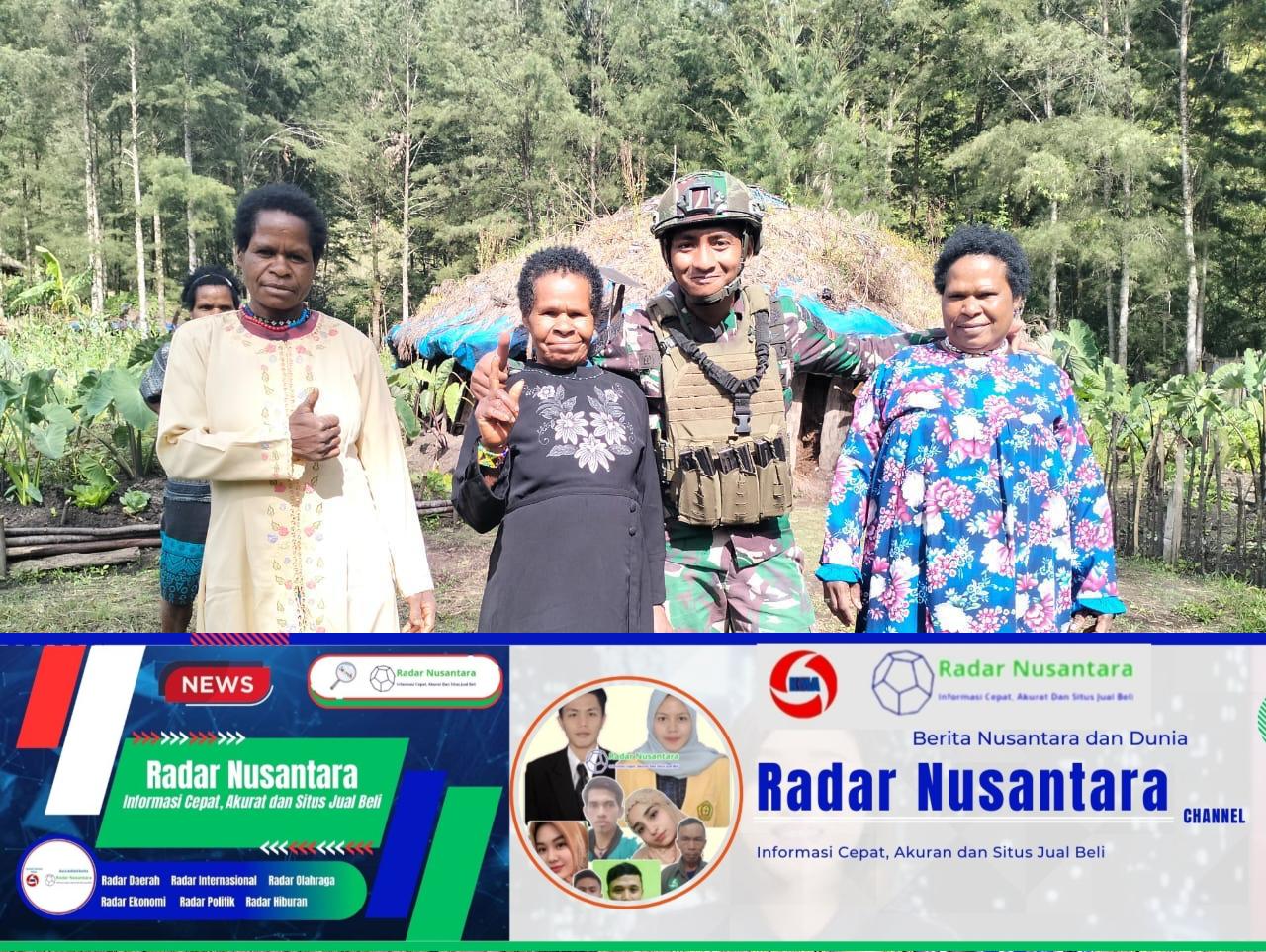 Masyarakat Senang, Satgas Yonif 323 Kostrad Bagikan Pakaian