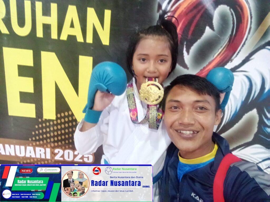 Prajurit KRI Nala – 363 Satkor Koarmada II Bersama Anak Torehkan Prestasi di Kejuaraan Karate