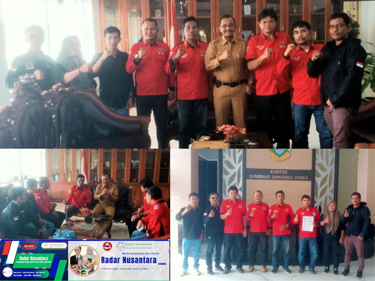 Kadis Kominfo Sumut Terima Audensi DPW Persatuan Wartawan Duta Pena Indonesia Sumut Tepat Satu Hari di HUT Kadis