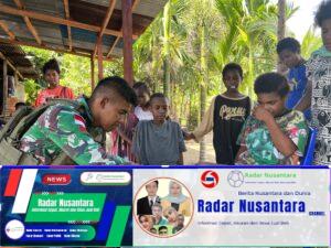 Menjalin Hubungan Persaudaraan, Satgas Yonif 131/BRS Berikan Pelayanan Kesehatan di Kampung Mosso