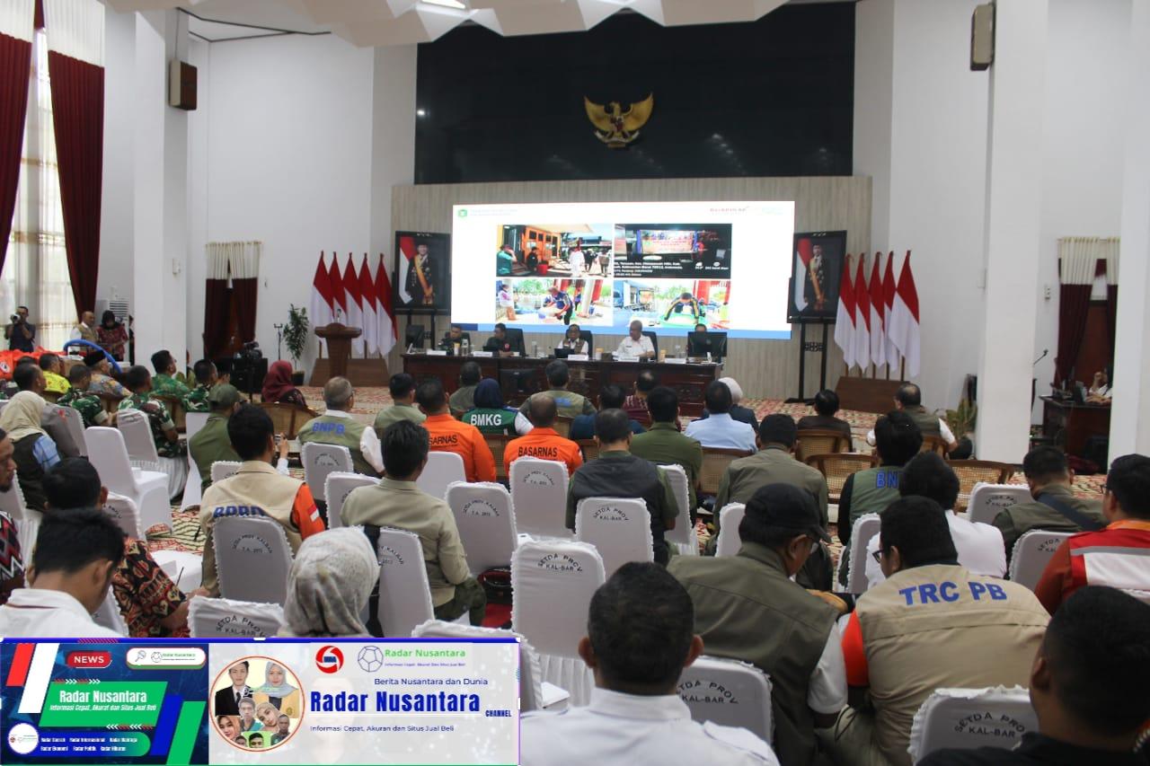 Kasdam XII/Tpr Ikuti Rapat Koordinasi Penanganan Darurat Bencana Provinsi Kalbar