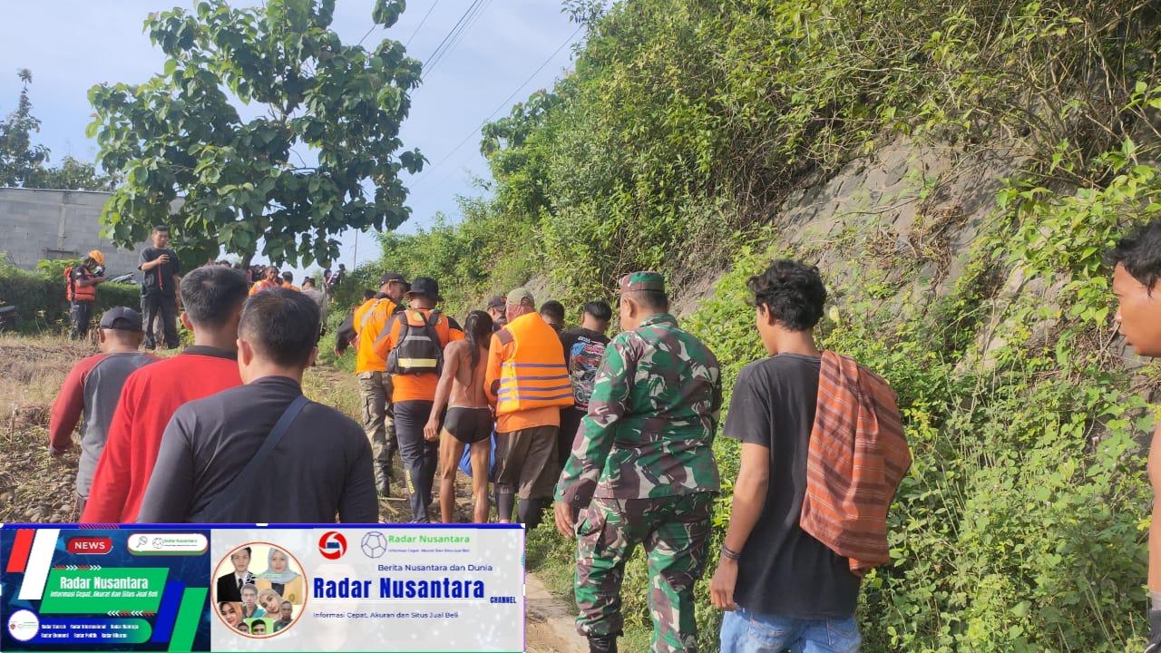 Babinsa Kemusu, Petugas Gabungan Dan Warga Melaksanakan Pencarian Dan Evakuasi Warga Yang Tenggelam