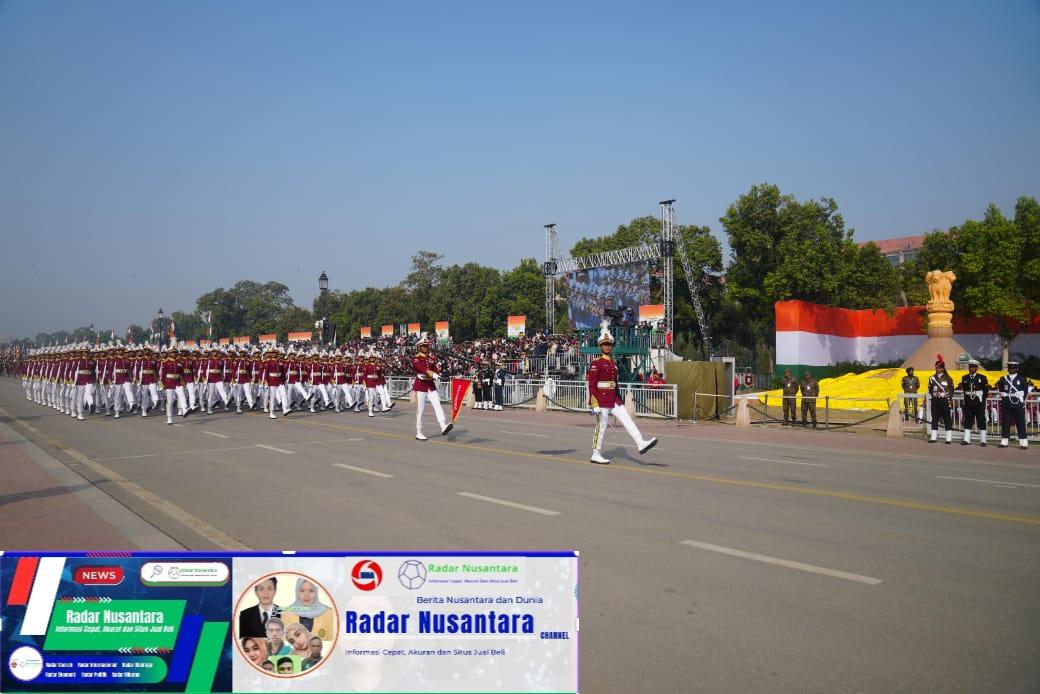 Wakasad Pimpin Kontingen Patriot Indonesia dalam Defile Perayaan Hari Republik India ke-76